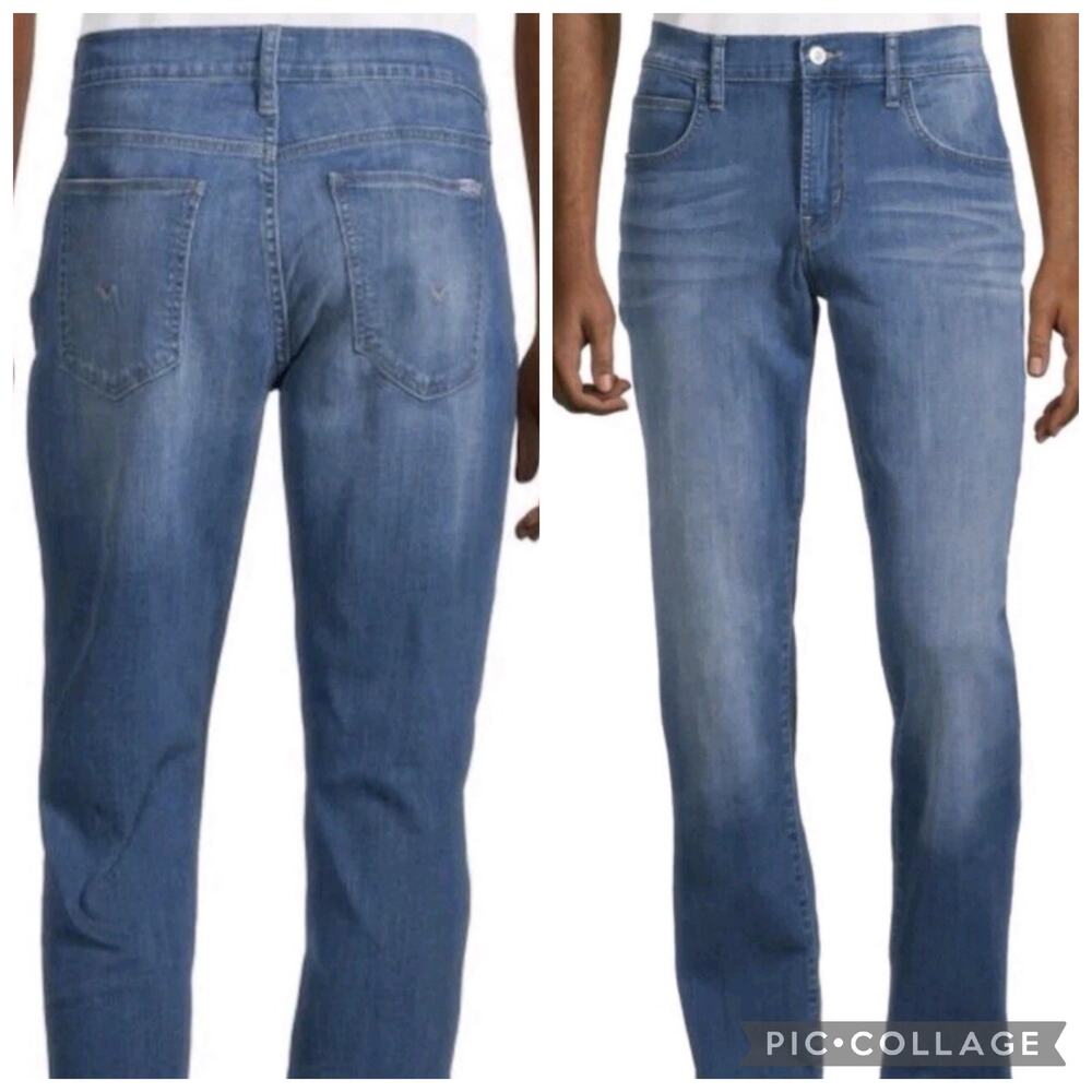 Hudson Blake Slim Straight Jeans in Maximo Size 34